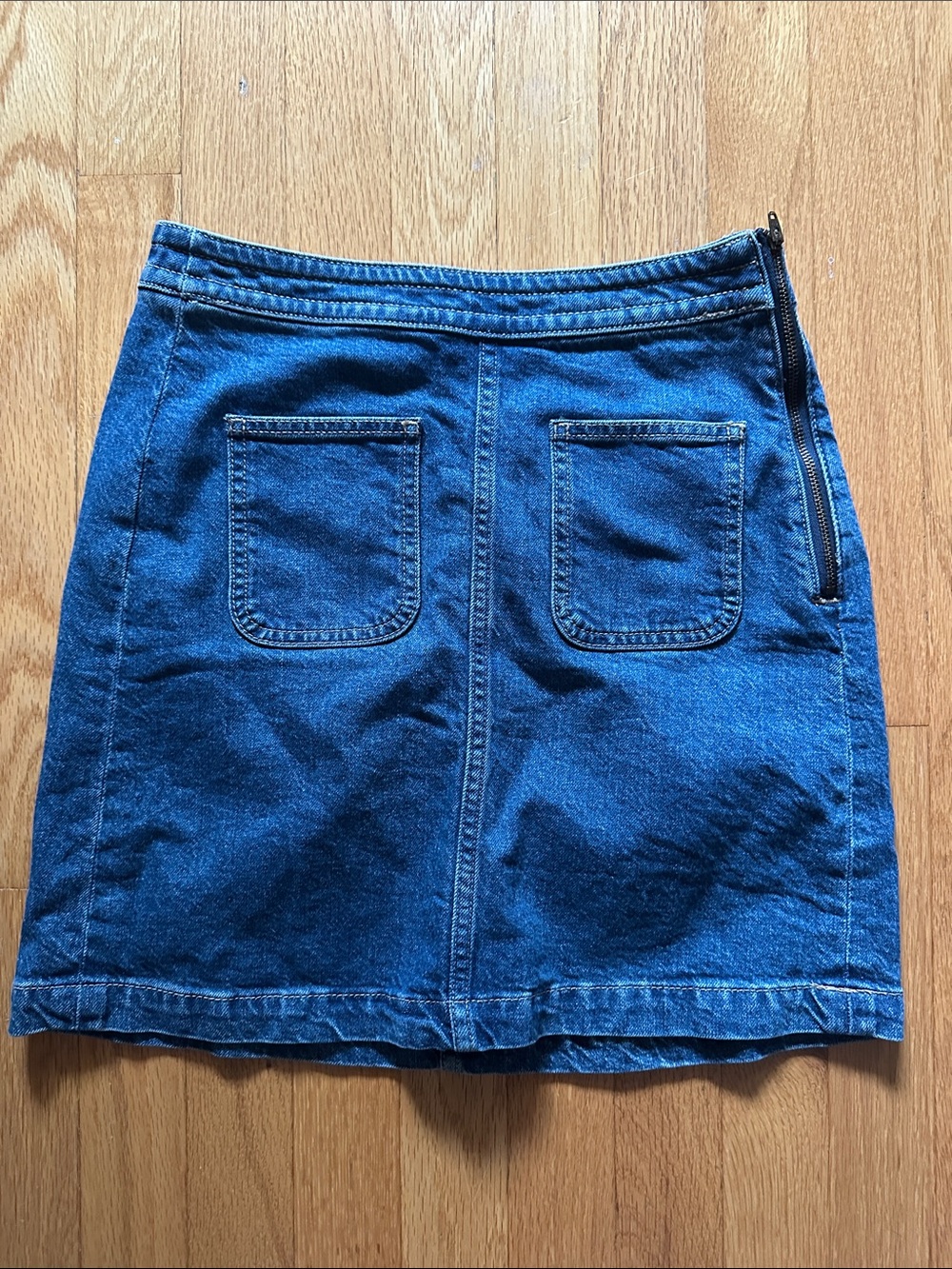 LOFT Denim Mini Skirt - Blue